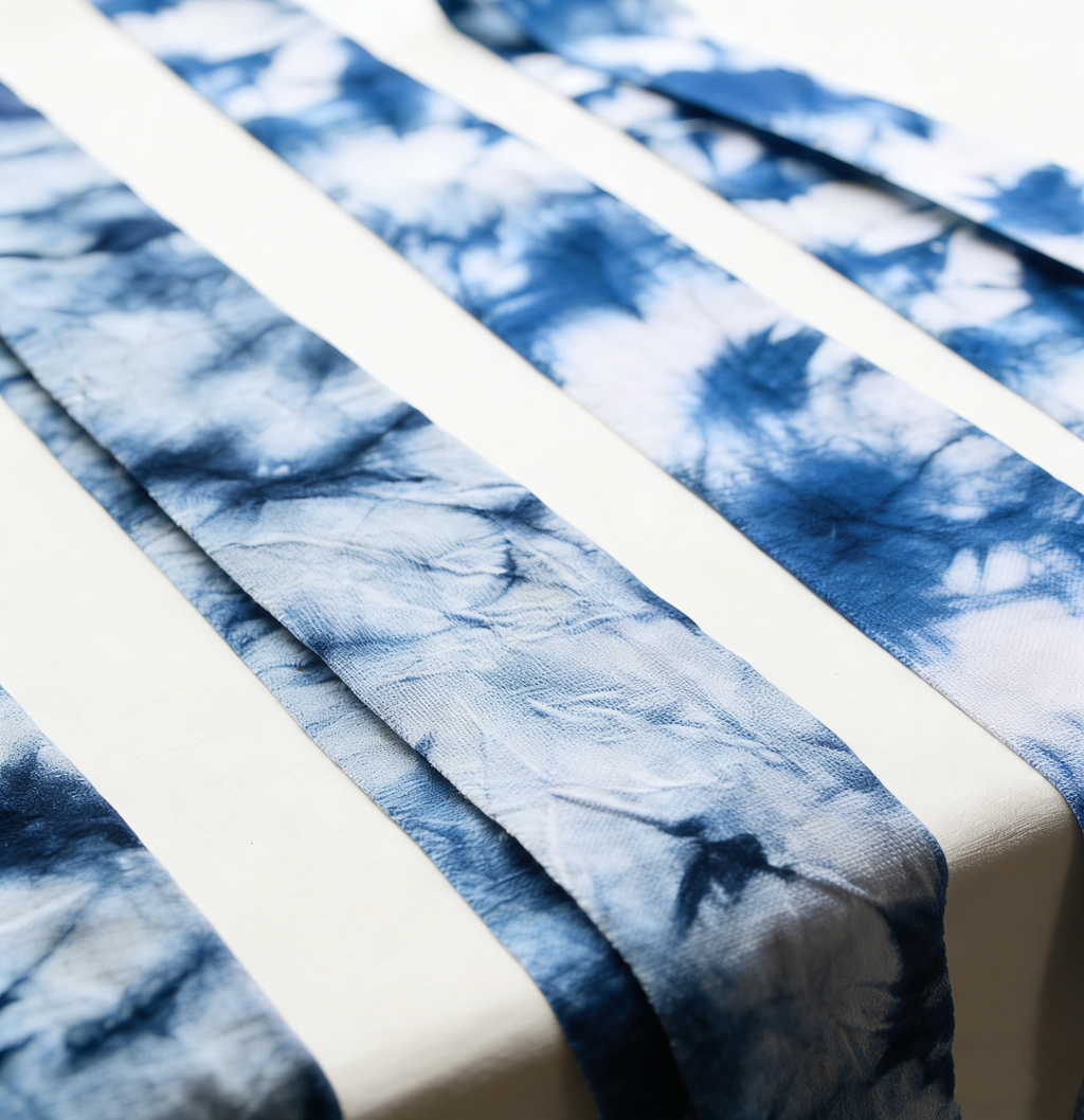 Hand-Dyed Indigo Bow Headband | Extra-Long Tie-Dye Hair Ribbon