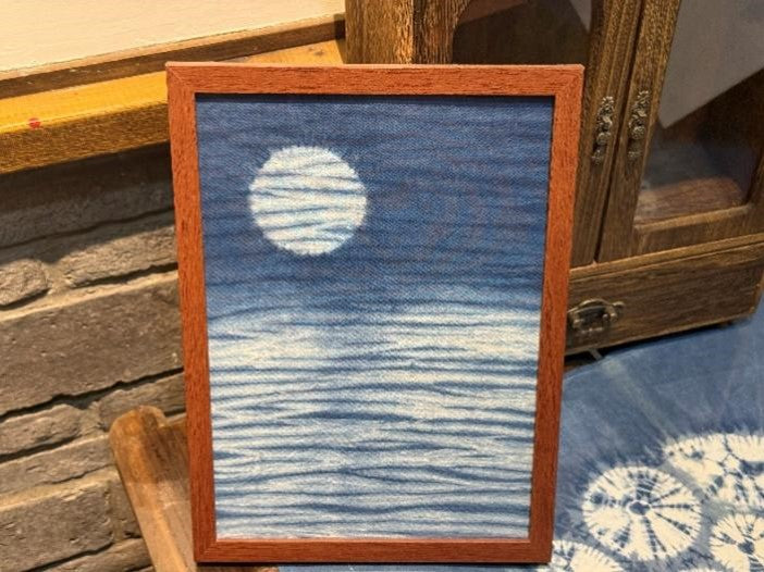 Custom Indigo Shibori Wall Art – Personalized Handmade Framed Gift | One-of-a-Kind