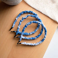 Hand-Dyed Indigo Ruffled Headband | Cotton Hair Hoop