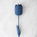 Hand-Dyed Indigo Tulip | 3D Cotton Fabric Flower Home Decor