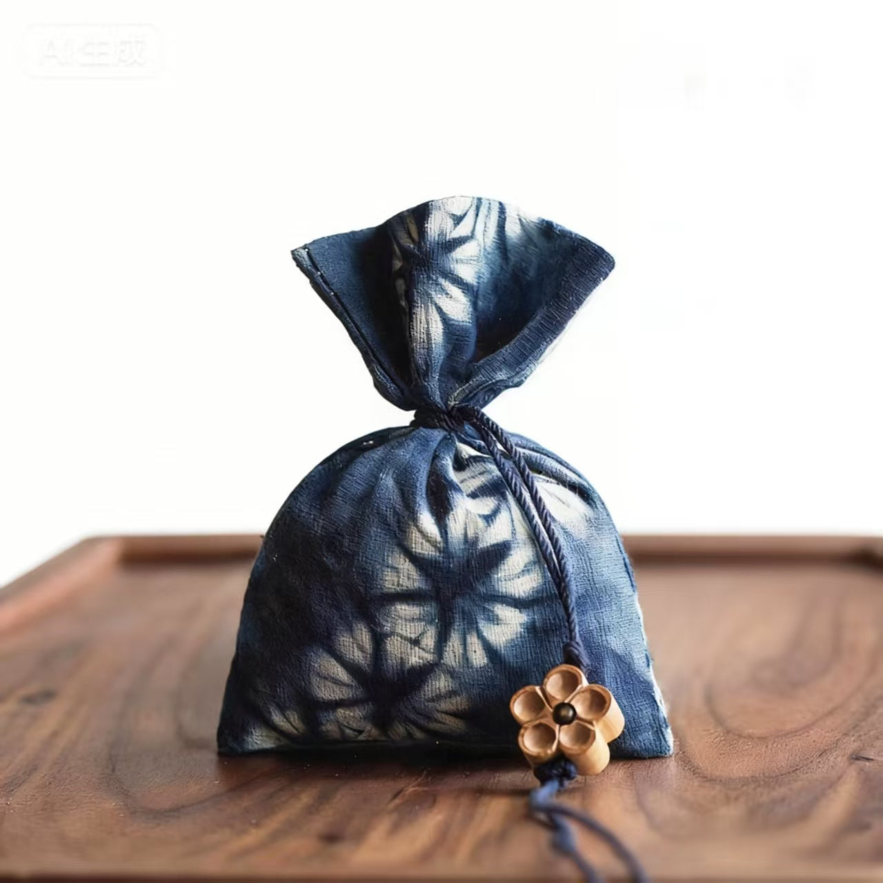 Hand-dyed Scented Sachets丨Handcrafted Botanical Indigo-dyed Scented Sachets Mugwort & Rose Scented Pouches Hanging Decorations Perfect Gifts