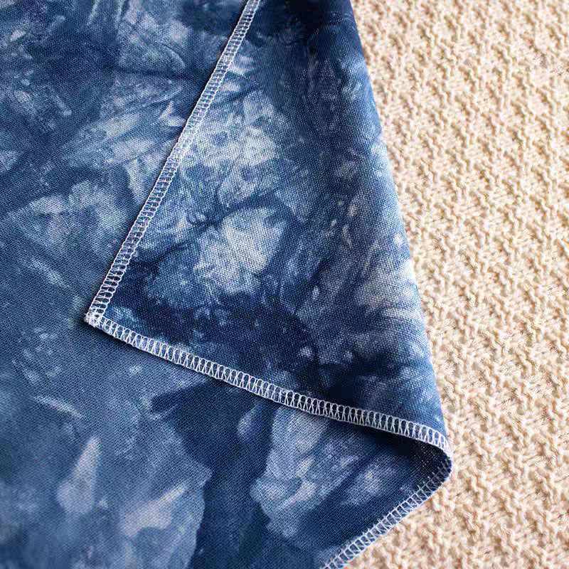 Hand-Dyed Indigo Tie-Dye Towel | Cotton Hand & Face Towel