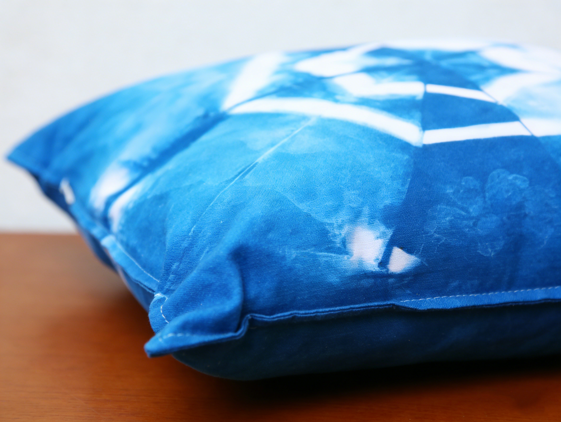 Indigo Shibori Pillow Cover — 100% Cotton | Geometric Mandala Pattern