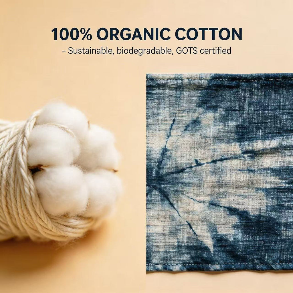 Indigo-Dyed Zongzi Charm – Handmade Shibori Tassel Bag & Car Ornament