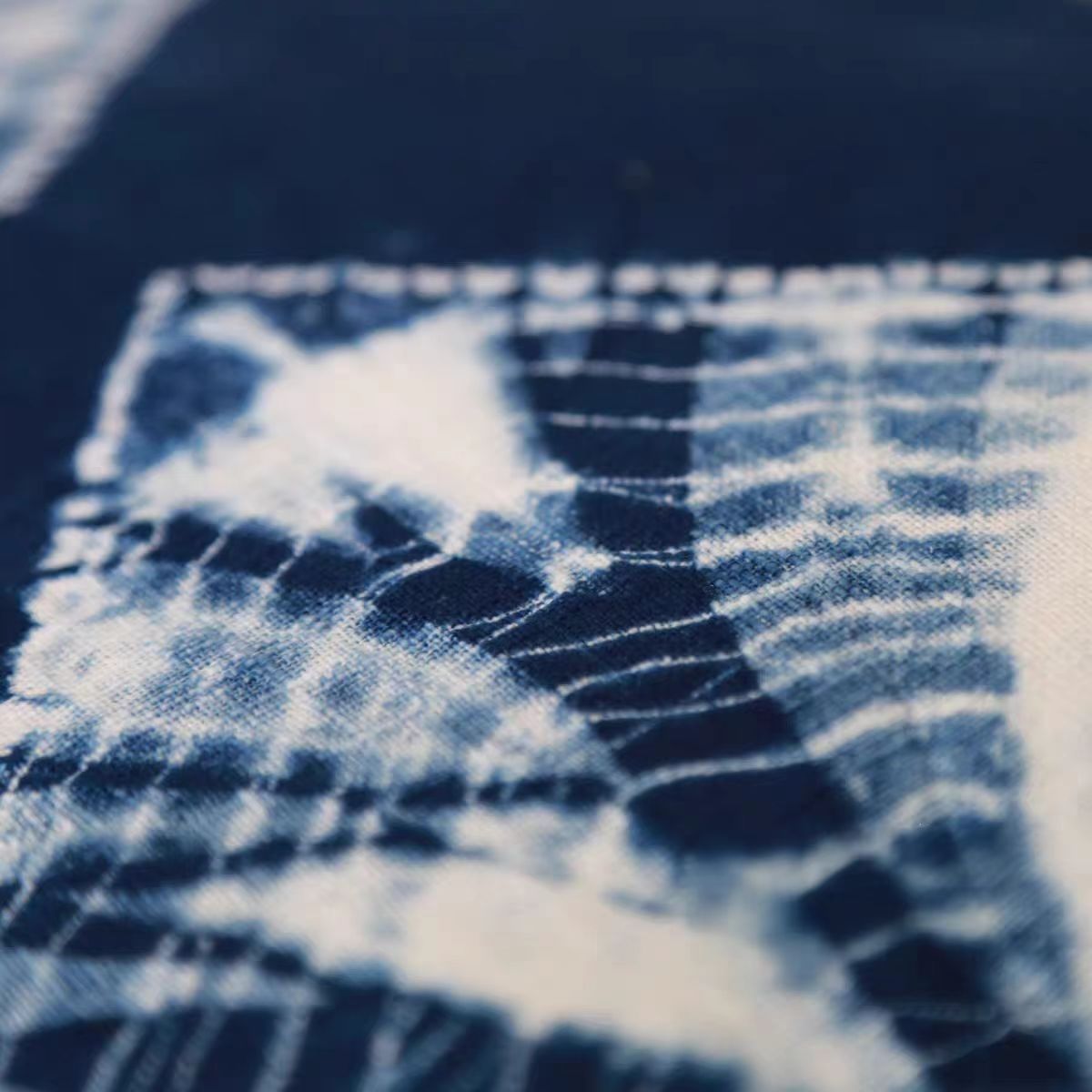 Indigo-Dyed Throw Pillow Cover – Handmade 100% Cotton | Boho Home Decor