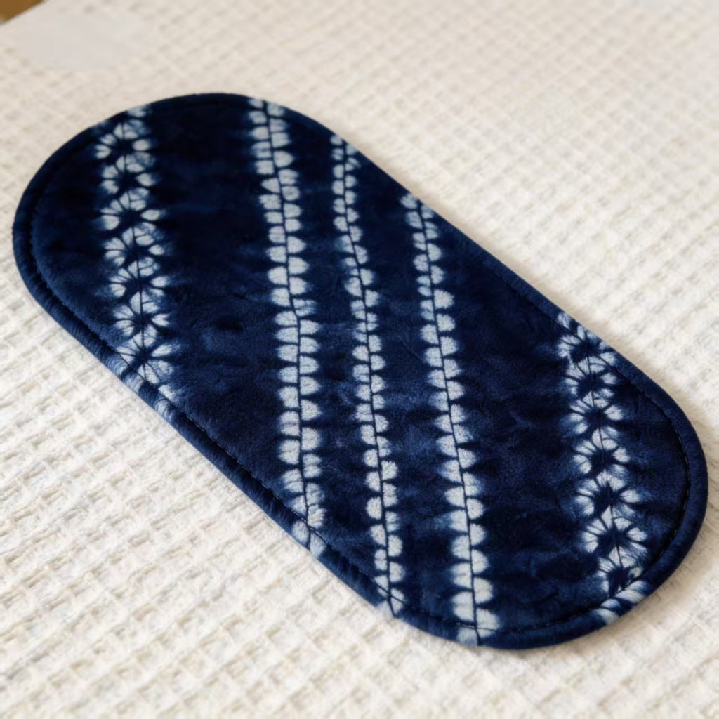Indigo-Dyed Oval Coasters – Handmade Tie-Dye Table Mats | Artisan Home Decor