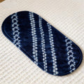 Indigo-Dyed Oval Coasters – Handmade Tie-Dye Table Mats | Artisan Home Decor