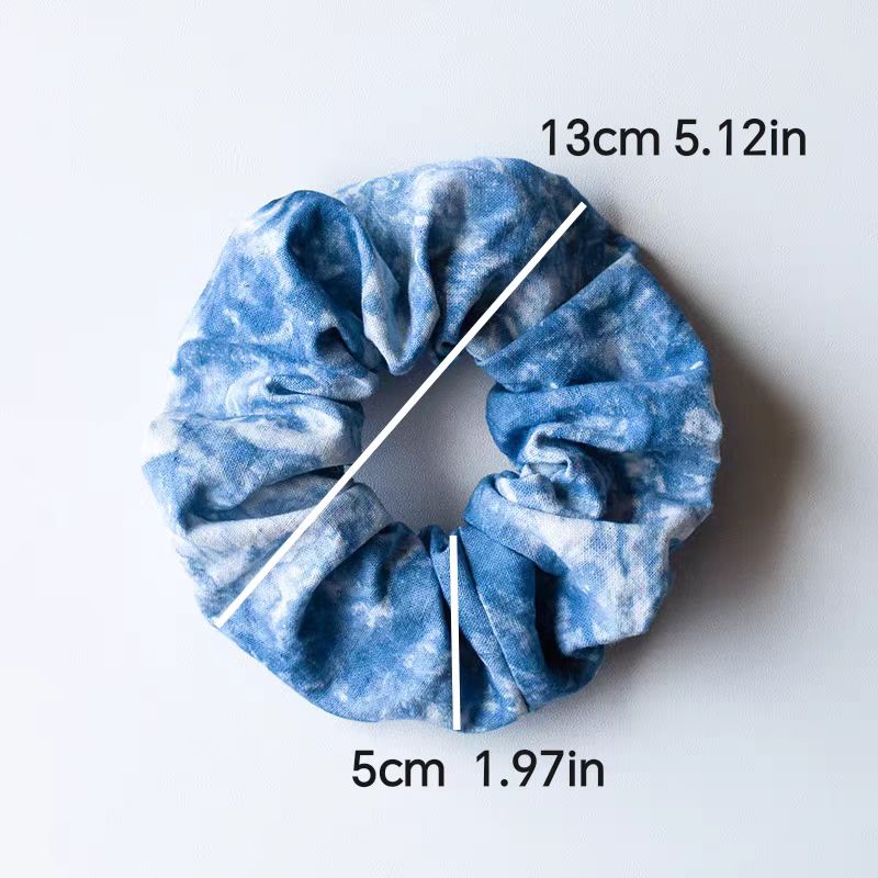 Indigo Tie-Dye Hairband — Mulberry Silk | Hand-Dyed Elastic