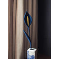 Indigo Batik Calla Lily — Hand-Dyed Fabric Flower | Artisan Home Decor