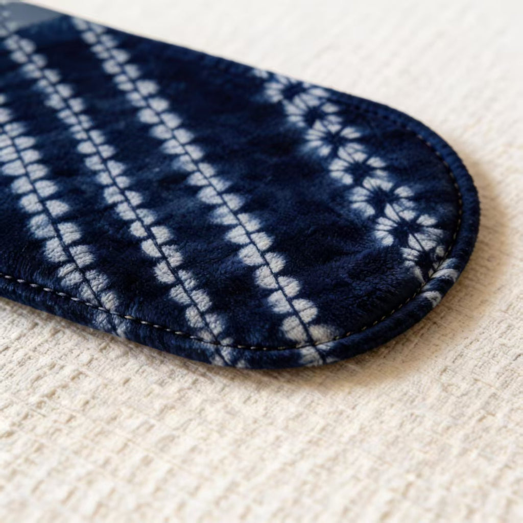 Indigo-Dyed Oval Coasters – Handmade Tie-Dye Table Mats | Artisan Home Decor