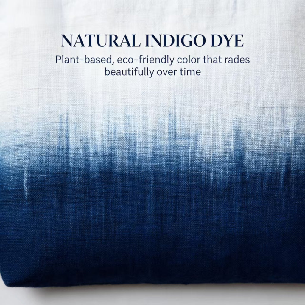Indigo-Dyed Tote Bag – Handmade Shibori Cotton Shoulder Bag | Boho Everyday Carry