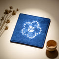 Indigo-Dyed Cotton Coasters – Handmade Tie-Dye Drink Mats | Boho Home Decor Gift