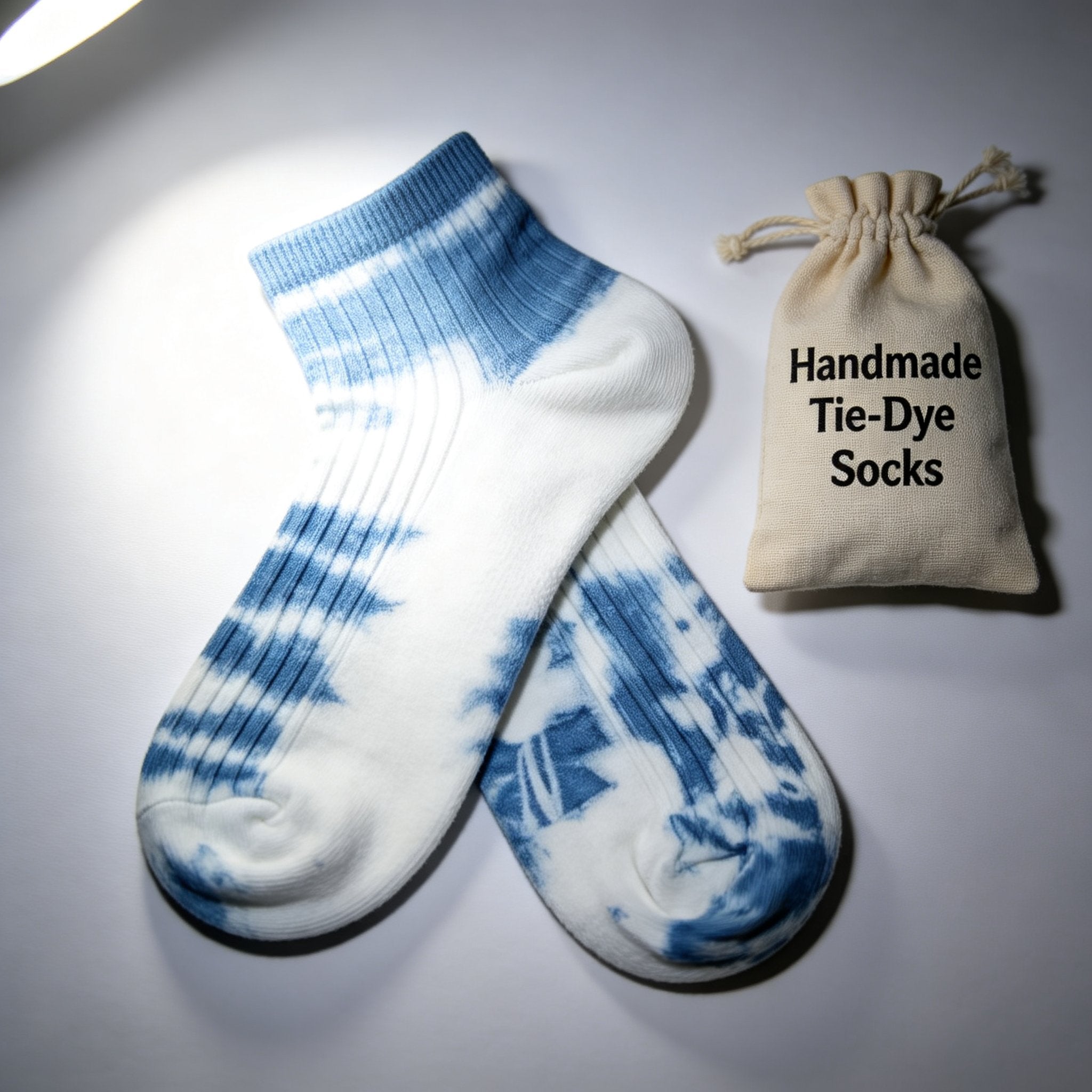 Indigo-Dyed Kids Socks – Handmade Plant-Dyed Cotton Children's Socks | Unique Artisan Gift