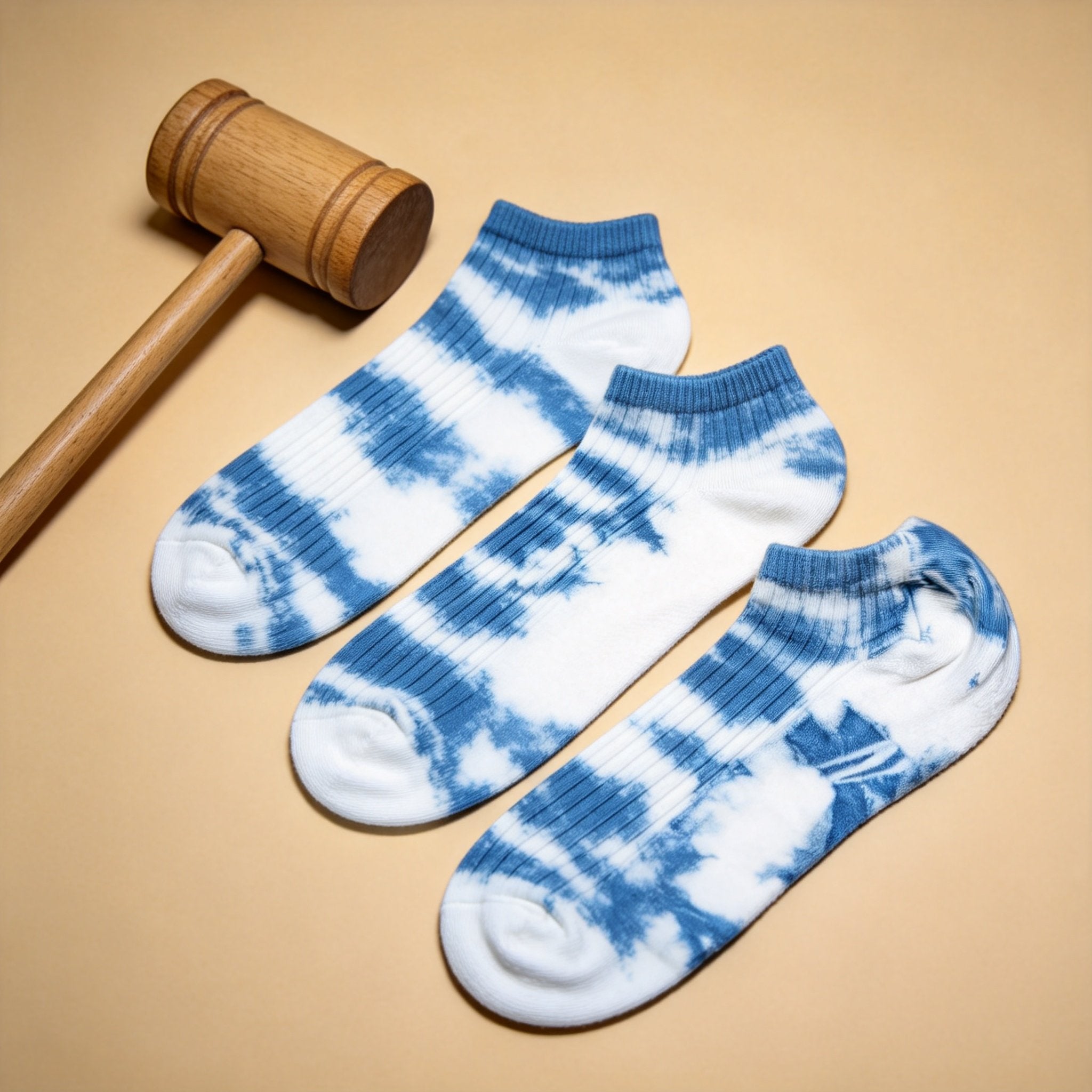 Indigo-Dyed Kids Socks – Handmade Plant-Dyed Cotton Children's Socks | Unique Artisan Gift