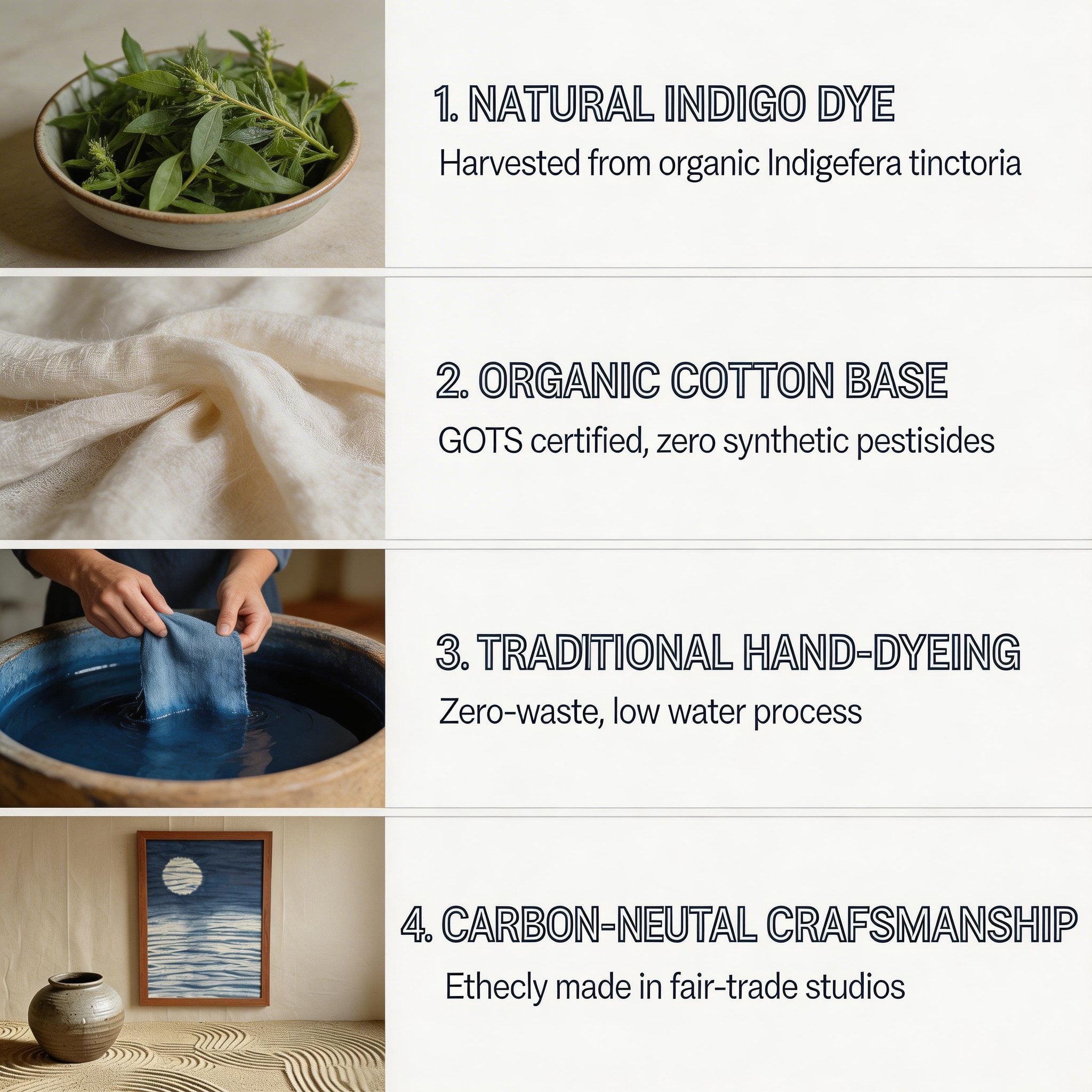 Custom Indigo Shibori Wall Art – Personalized Handmade Framed Gift | One-of-a-Kind