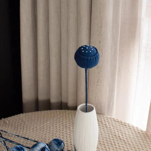 Batik Lotus Pods丨Artificial Fabric Floral Arrangements Plant-Dyed Handcrafted Fabric Flowers Artificial Flowers for Home Decor Boutique Homestay Decor