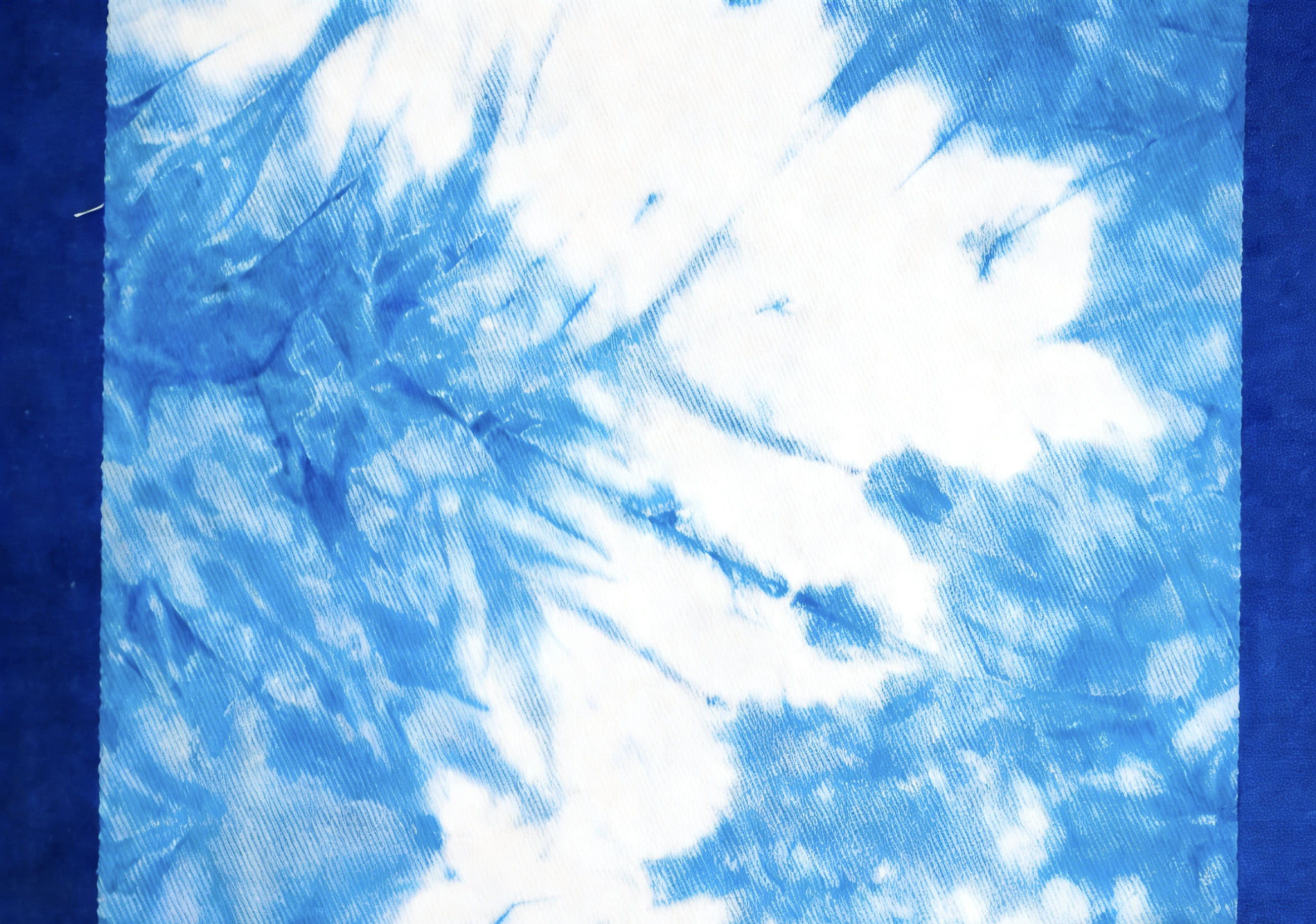 Hand-Dyed Indigo Table Runner | Tassel Table Scarf Cotton Textile